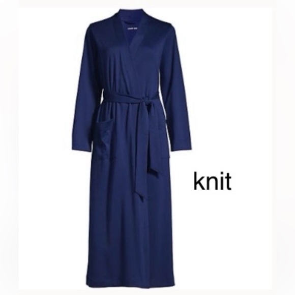 Lands' End Other - LANDSEND Wms Petite Small Supima Cotton Robe 100% Cotton, Belted With Pockets